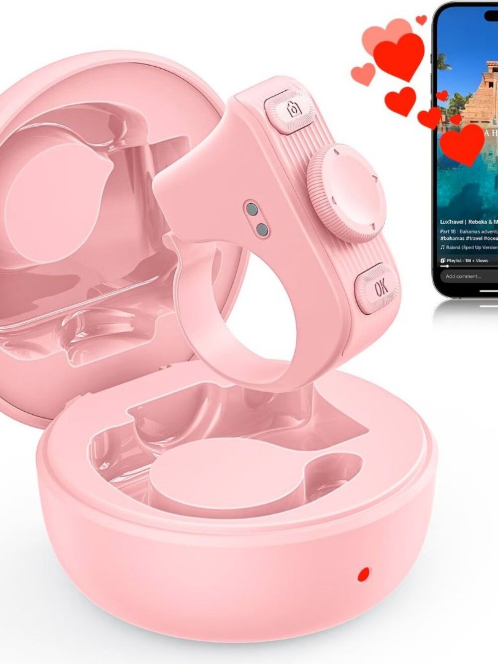 TikTok Scrolling Ring for iPhone/Android/iOS, Page Turner for Kindle App on iPad